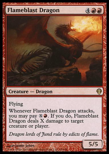 Magic the Gathering: Archenemy (Base Set) card 38 Flameblast Dragon