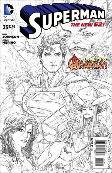 Superman (2011) issue 23-B 1:25 Sketch Cover