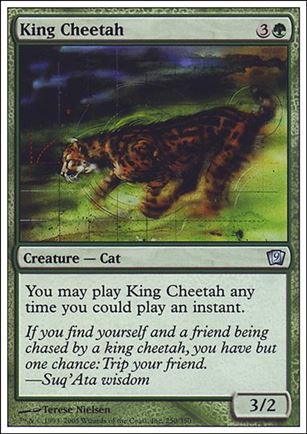 Magic the Gathering: 9th Edition (Base Set) card 250 King Cheetah