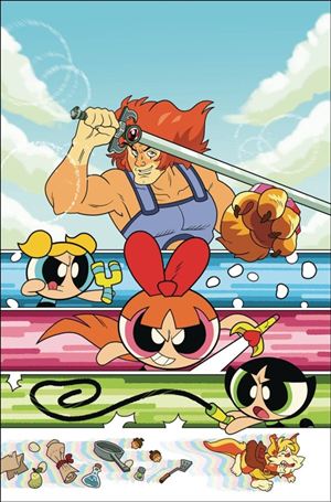 ThunderCats / The Powerpuff Girls issue 1-K Coleman Engle Virgin 1:20 Cardstock Cover