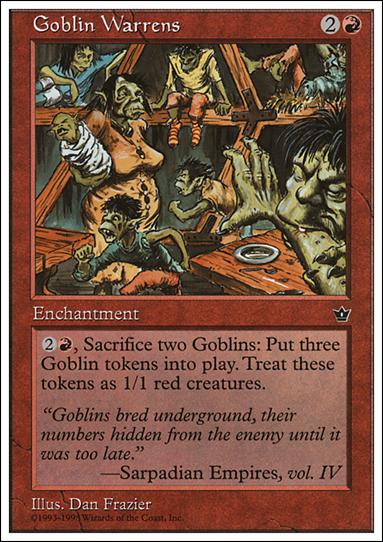 Magic the Gathering: Anthologies (Base Set) card 42 Goblin Warrens