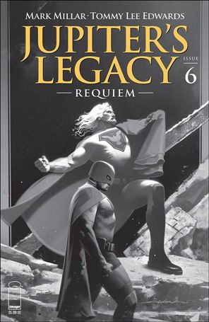 Jupiter's Legacy: Requiem issue 6-C Jeff Dekal Black & White Cover