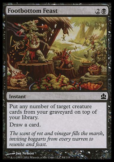 Magic the Gathering: Commander (Base Set) card 84 Footbottom Feast
