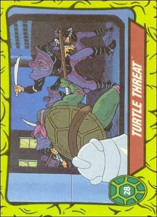 Teenage Mutant Hero Turtles (Ireland) (Base Set) card 28 Turtle Threat