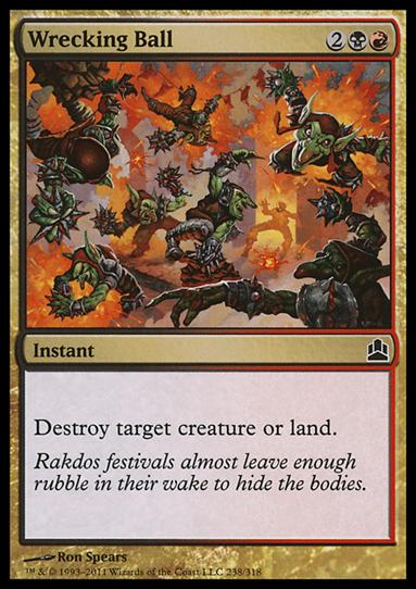 Magic the Gathering: Commander (Base Set) card 238 Wrecking Ball