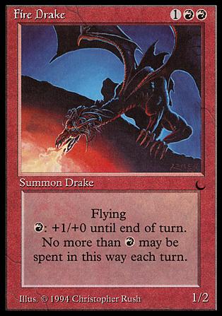 Magic the Gathering: The Dark (Base Set) card 62 Fire Drake