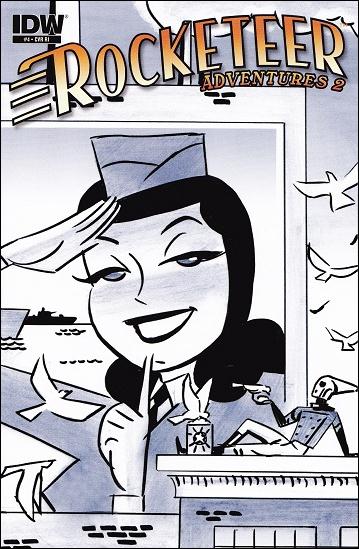 Rocketeer Adventures (2012) issue 4-C Darwyn Cooke 1:10 Sketch Cover