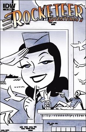 Rocketeer Adventures (2012) issue 4-C Darwyn Cooke 1:10 Sketch Cover