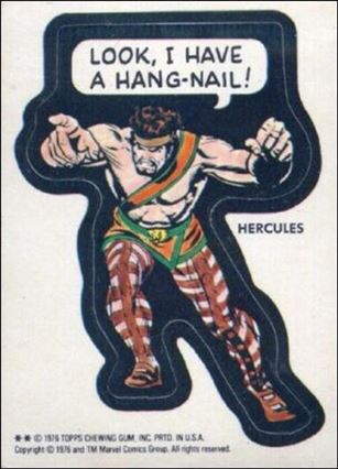 Marvel Super Heroes Stickers (Base Set) card NN14-B Hercules - 