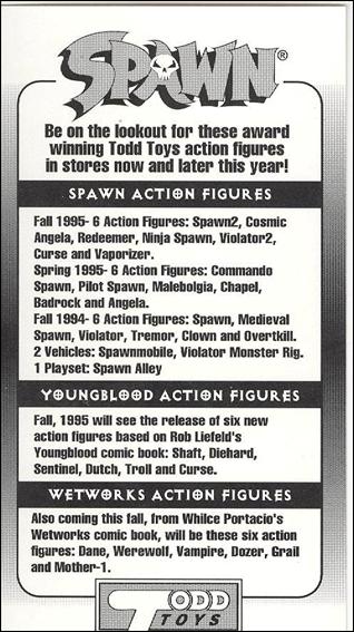 Spawn: Widevision card 7 Todd Toys Ad Insert