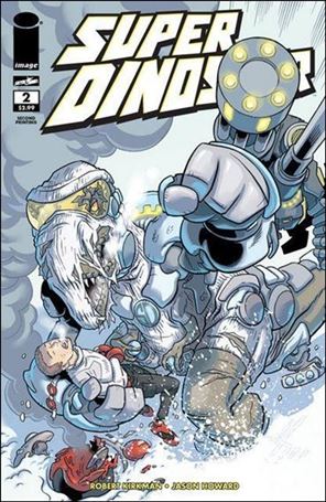 Super Dinosaur issue 2-B White Logo Cover (2nd Printing)