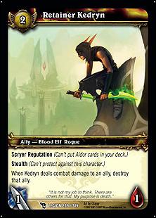 World of Warcraft: March of the Legion (Base Set) card 239 Retainer Kedryn