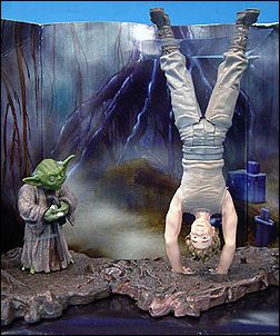 Star Wars: Original Trilogy Collection 3 3/4" Action Figure Exclusives figure 4-- Luke Skywalker's Encounter With Yoda (Mexico)