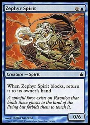 Magic the Gathering: Ravnica (Base Set)  card 76 Zephyr Spirit