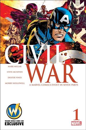Civil War (2006) issue 1-I Michael Golden Wizard World Cover