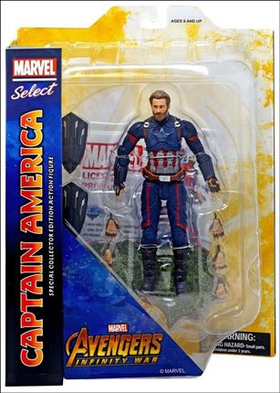 Marvel Select figure 129 Captain America Unmasked (Avengers Infinity War) 