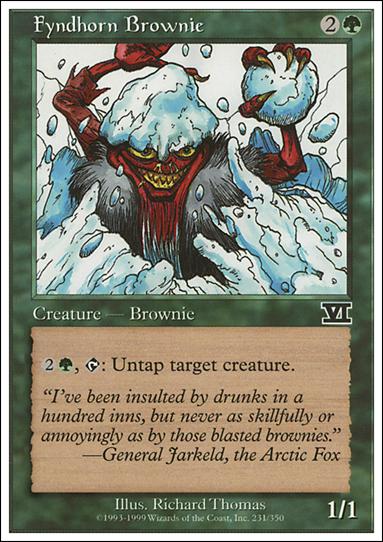 Magic the Gathering: 6th Edition (Base Set) card 231 Fyndhorn Brownie