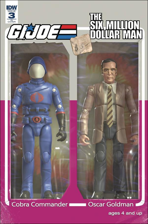 G.I. Joe: A Real American Hero vs The Six Million Dollar Man issue 3-C Michael Adams 1:10 Action Figure Cover