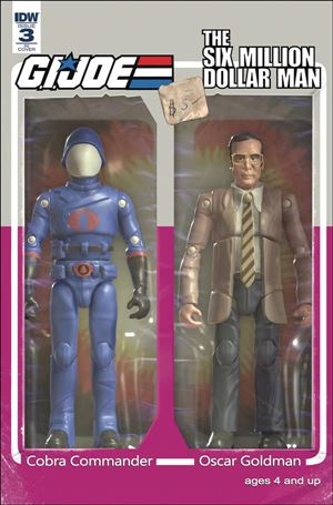 G.I. Joe: A Real American Hero vs The Six Million Dollar Man issue 3-C Michael Adams 1:10 Action Figure Cover