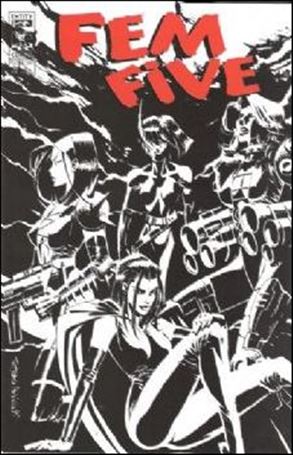 Fem 5 issue 1-C Tatsuya Ishida Sin City Parody Cover