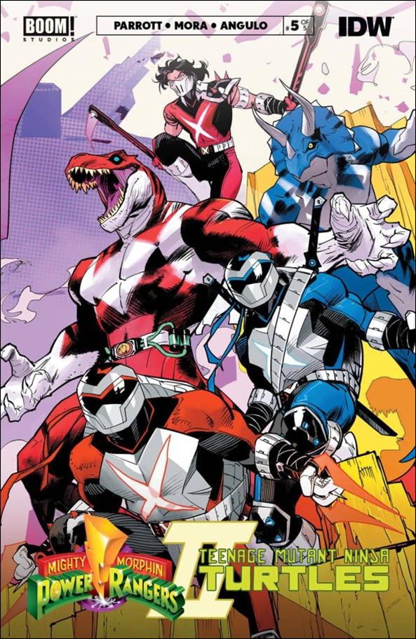 Mighty Morphin Power Rangers / Teenage Mutant Ninja Turtles II issue 5 Dan Mora Cover