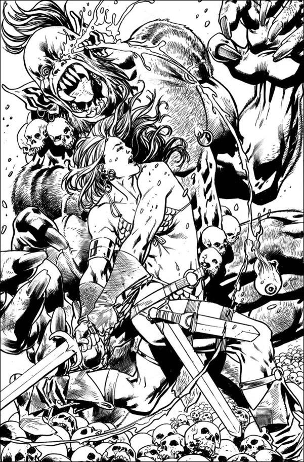 Red Sonja (2023) issue 1-Z Bryan Hitch 1:30 Virgin Line Art Cover