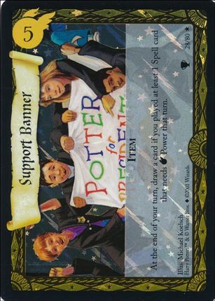Harry Potter: Quidditch Cup (Base Set) card 28-B Support Banner