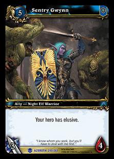 World of Warcraft: Heroes of Azeroth (Base Set) card 215 Sentry Gwynn