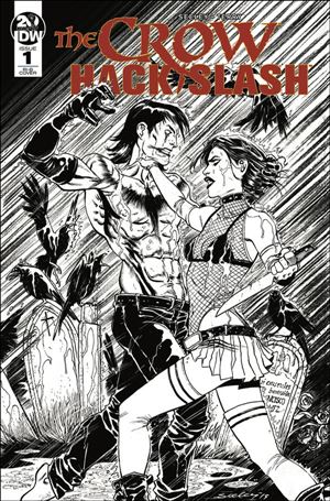 Crow: Hack/Slash issue 1-C Tim Seeley 1:20 Black & White Cover
