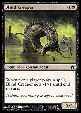 Magic the Gathering: Fifth Dawn (Base Set) card 42 Blind Creeper