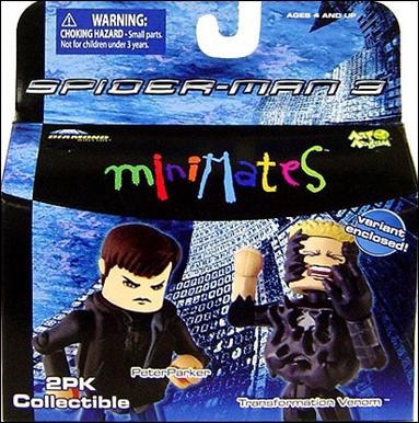 Marvel Minimates figure 48-B Peter Parker and Transformation Venom
