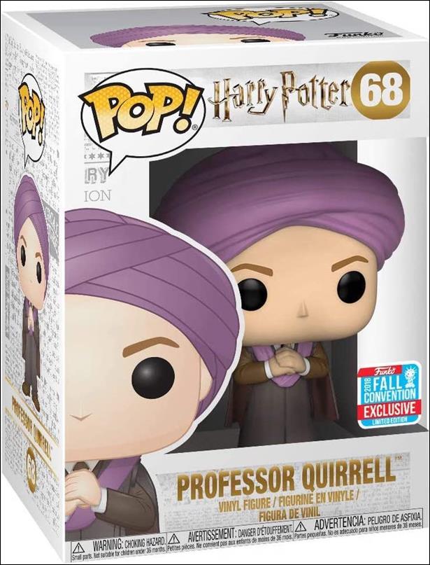 POP! Harry Potter figure 68-B Professor Quirrell Fall Convention Exclusive