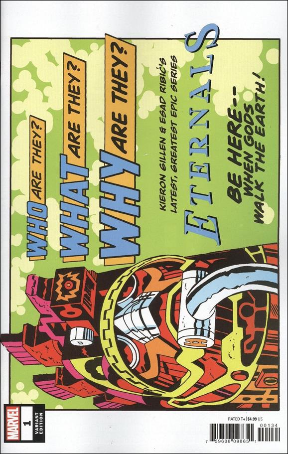 Eternals (2021) issue 1-RQ Jack Kirby 1:100 Hidden Gem Cover