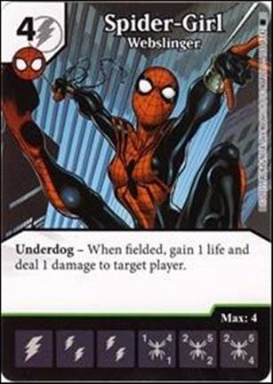 Marvel Dice Masters Amazing Spider-Man card 103 Spider-Girl: Webslinger