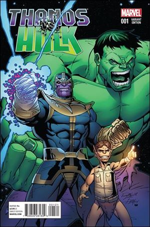 Thanos vs Hulk issue 1-B Ron Lim Cover