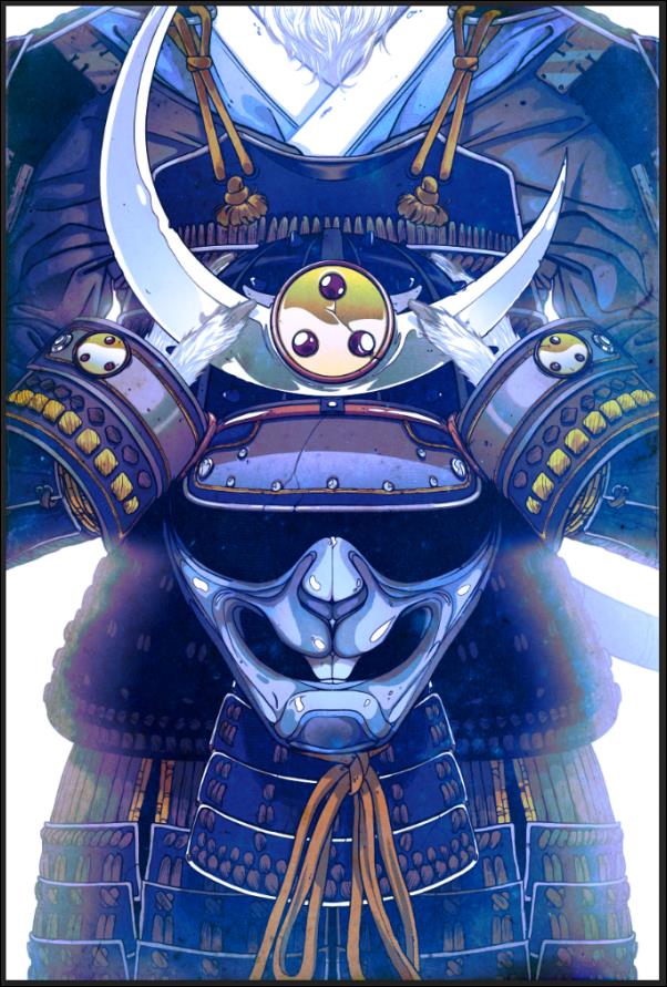 Mighty Morphin Power Rangers / Usagi Yojimbo issue 1-I Webstore Exclusive Goni Montes Foil Virgin Cover