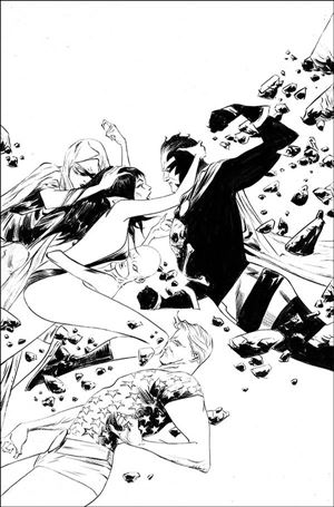 Vampirella: The Dark Powers issue 4-U Jae Lee 1:50 Black & White Virgin Cover