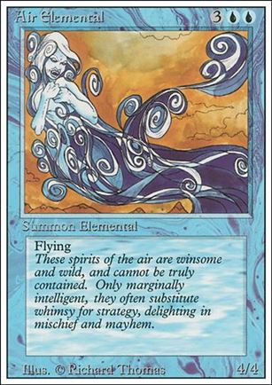 Magic the Gathering: Revised (Base Set) card 47 Air Elemental