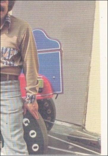 Kustom Cars 1  (Checklist/Puzzle Piece Subset) card 6-B Middle Right / Red Checklist