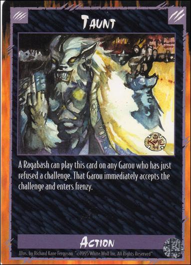 Rage Limited (Base Set) card 274 Taunt 