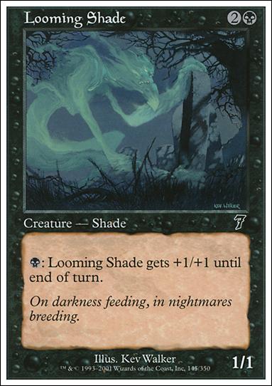 Magic the Gathering: 7th Edition (Base Set) card 145 Looming Shade