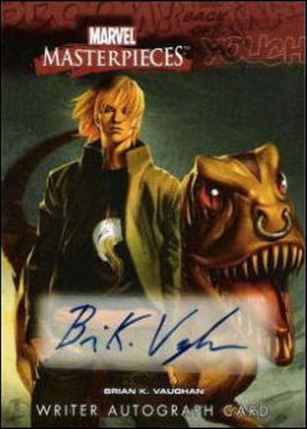 2008 Marvel Masterpieces: Series 3 (Writer Autograph Subset) card BKV Brian K Vaughn