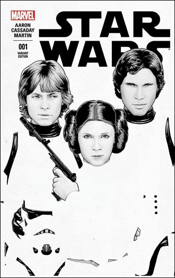 Star Wars (2015) issue 1-XM John Tyler Christopher ComicXposure B&W Cover
