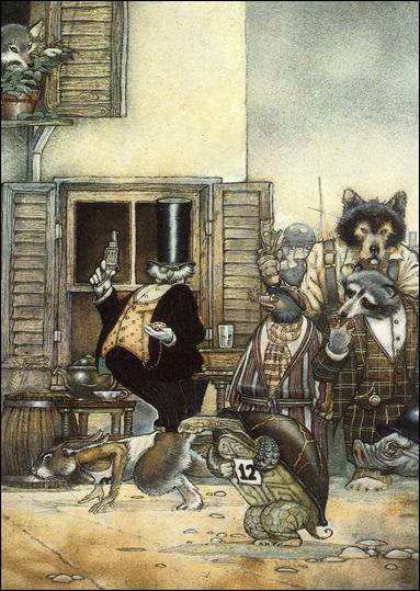 Art Suydam (Base Set) card 28 The Tortoise and the Hare