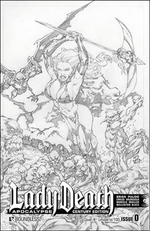 Lady Death: Apocalypse issue 0-NA Century Edition B Cover 1/100