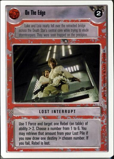 Star Wars: Premiere Unlimited (Base Set) card 248 On The Edge
