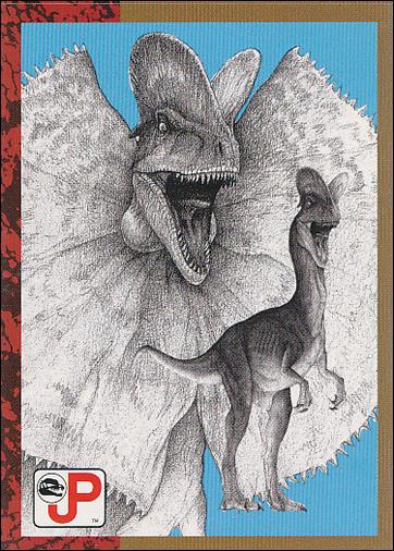 Jurassic Park (Base Set) card 78 Dilophosaur