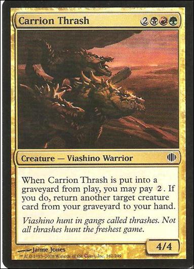 Magic the Gathering: Shards of Alara (Base Set) card 162-B Carrion Thrash (Foil)