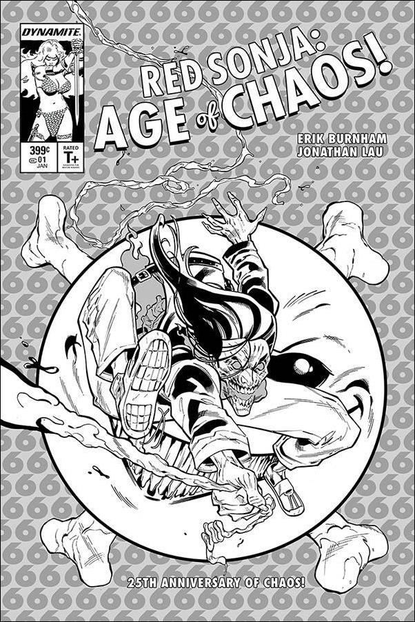 Red Sonja: Age of Chaos issue 1-N Cian Tormey 1:21 Black and White Cover