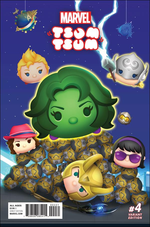 Marvel Tsum Tsum issue 4-C Fernando Olmedo Tsum Tsum Game Connecting Cover
